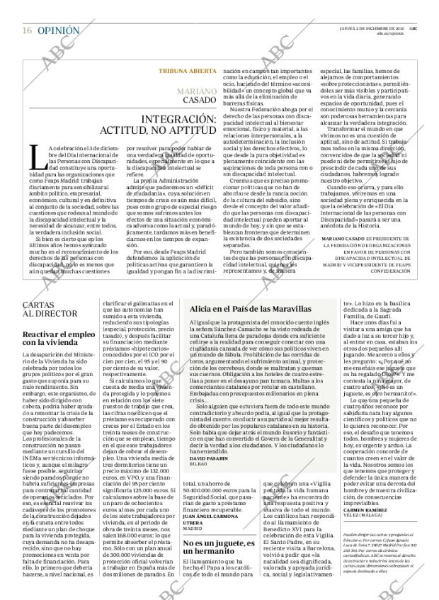 ABC MADRID 02-12-2010 página 16