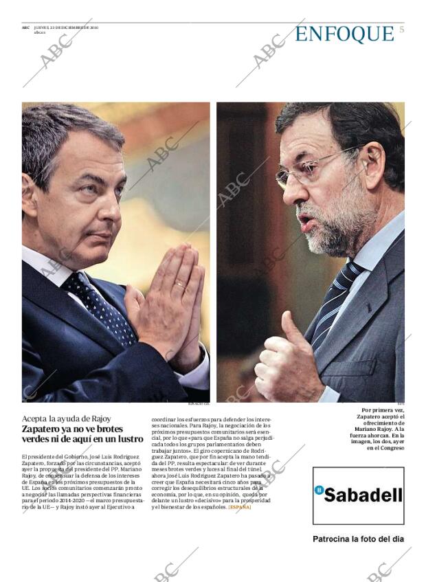 ABC MADRID 23-12-2010 página 5