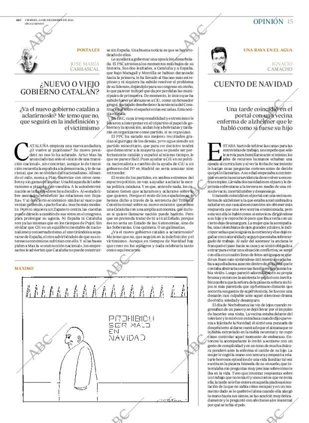 ABC MADRID 24-12-2010 página 15