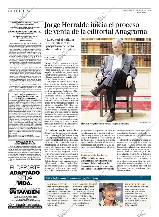 ABC MADRID 24-12-2010 página 64
