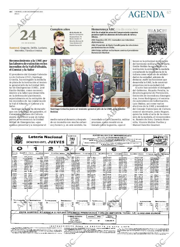 ABC MADRID 24-12-2010 página 67