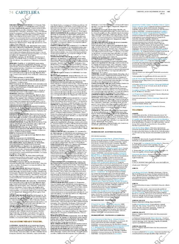 ABC MADRID 24-12-2010 página 74