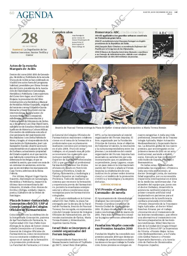 ABC MADRID 28-12-2010 página 60