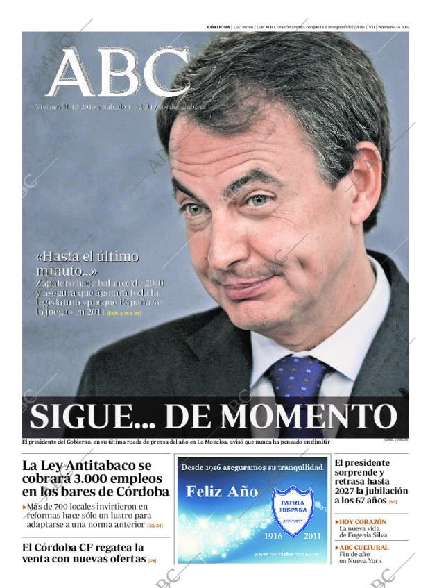 ABC CORDOBA 31-12-2010 página 1