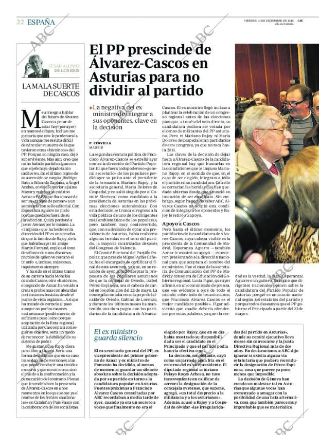 ABC MADRID 31-12-2010 página 22