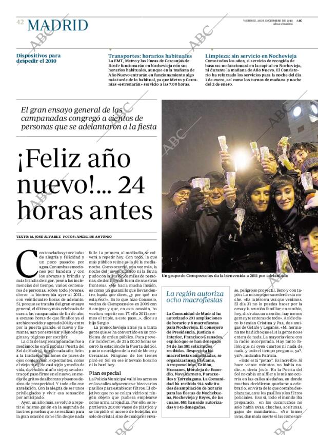 ABC MADRID 31-12-2010 página 42