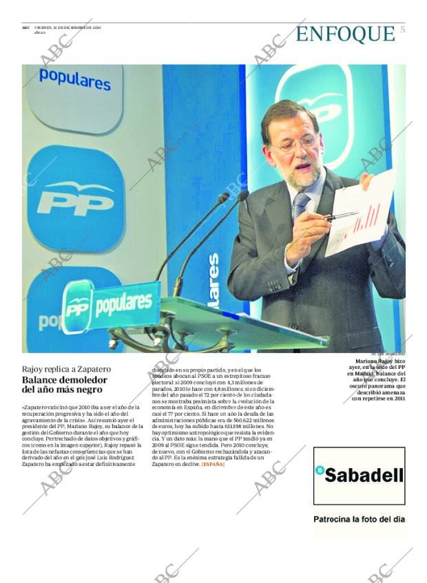 ABC MADRID 31-12-2010 página 5