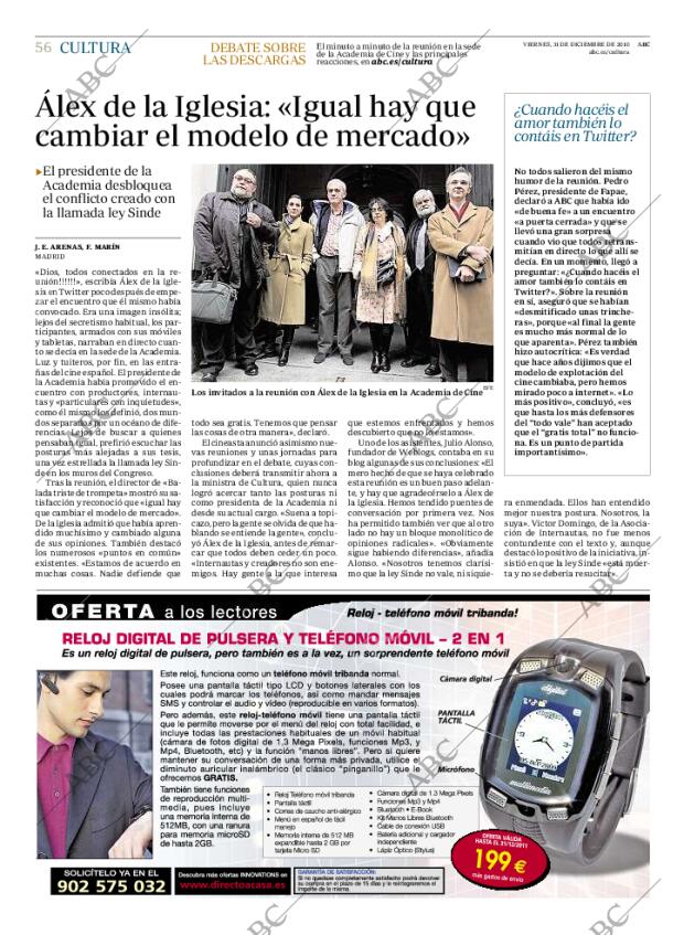 ABC MADRID 31-12-2010 página 56