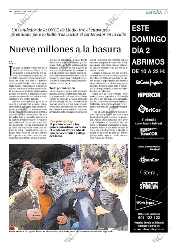 ABC MADRID 02-01-2011 página 25