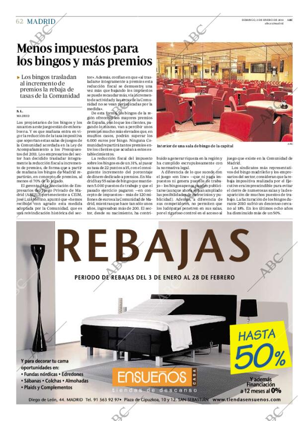 ABC MADRID 02-01-2011 página 62