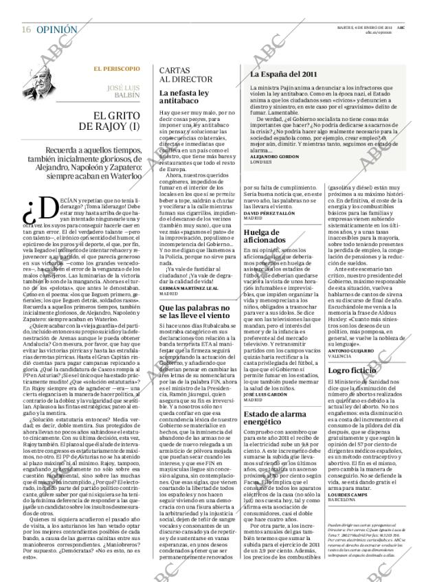 ABC MADRID 04-01-2011 página 16