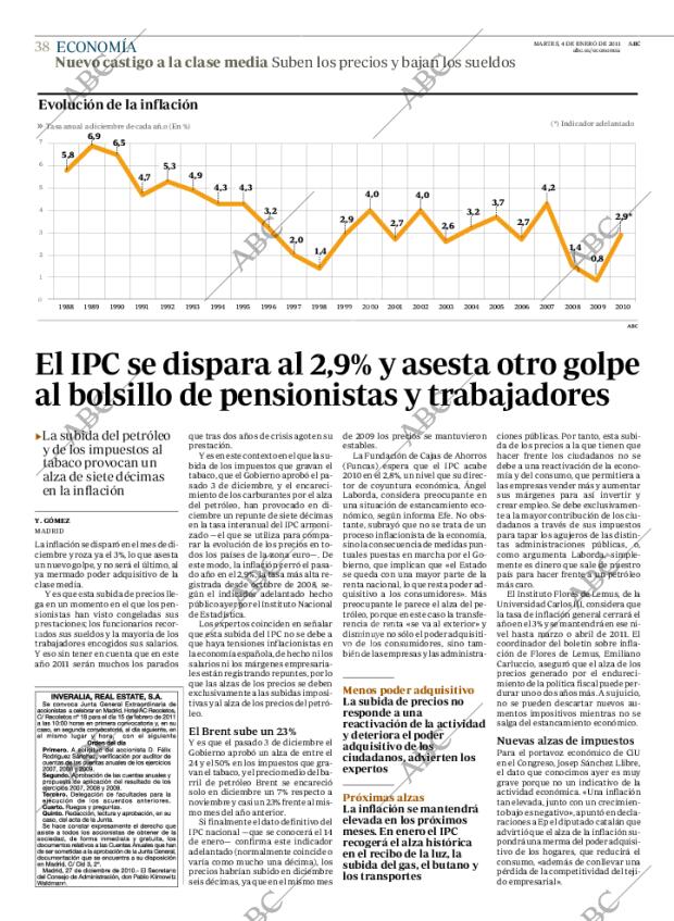 ABC MADRID 04-01-2011 página 38