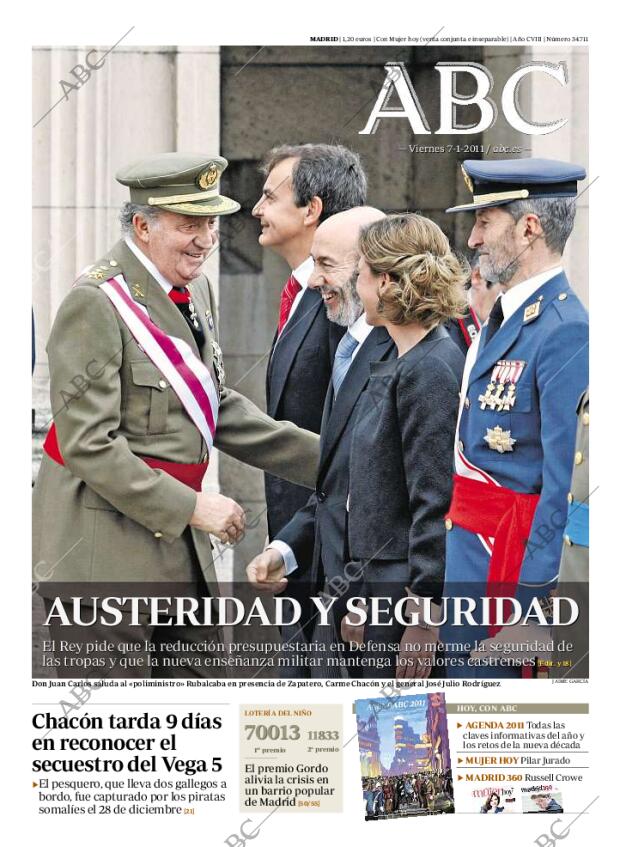 ABC MADRID 07-01-2011 página 1