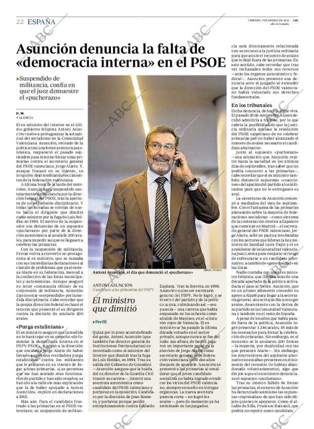 ABC MADRID 07-01-2011 página 22