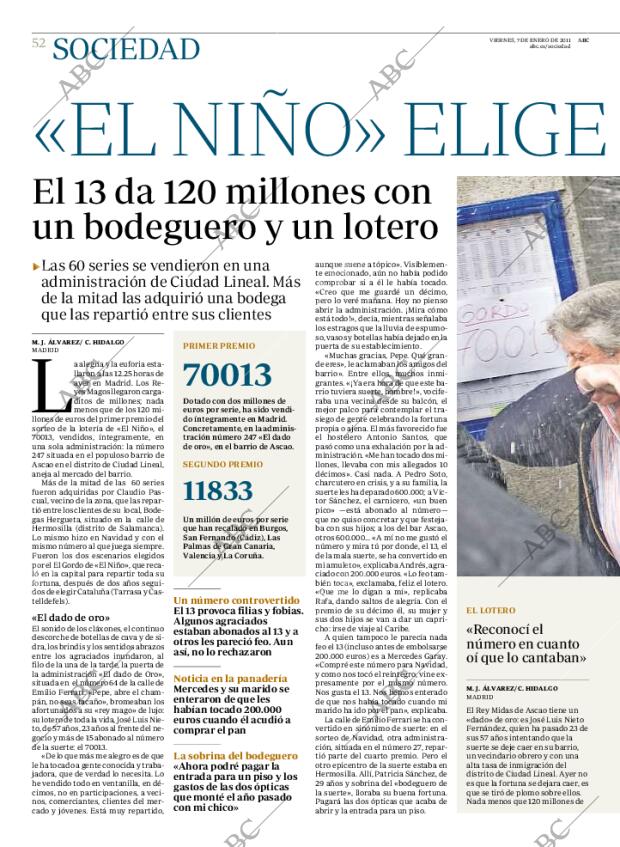 ABC MADRID 07-01-2011 página 52