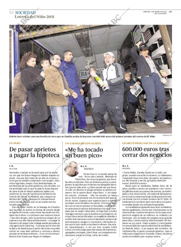 ABC MADRID 07-01-2011 página 54