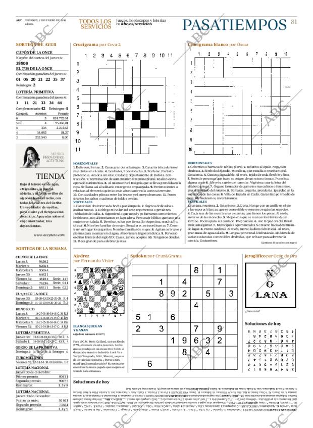 ABC MADRID 07-01-2011 página 81