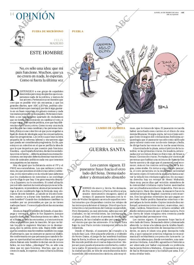 ABC MADRID 10-01-2011 página 14