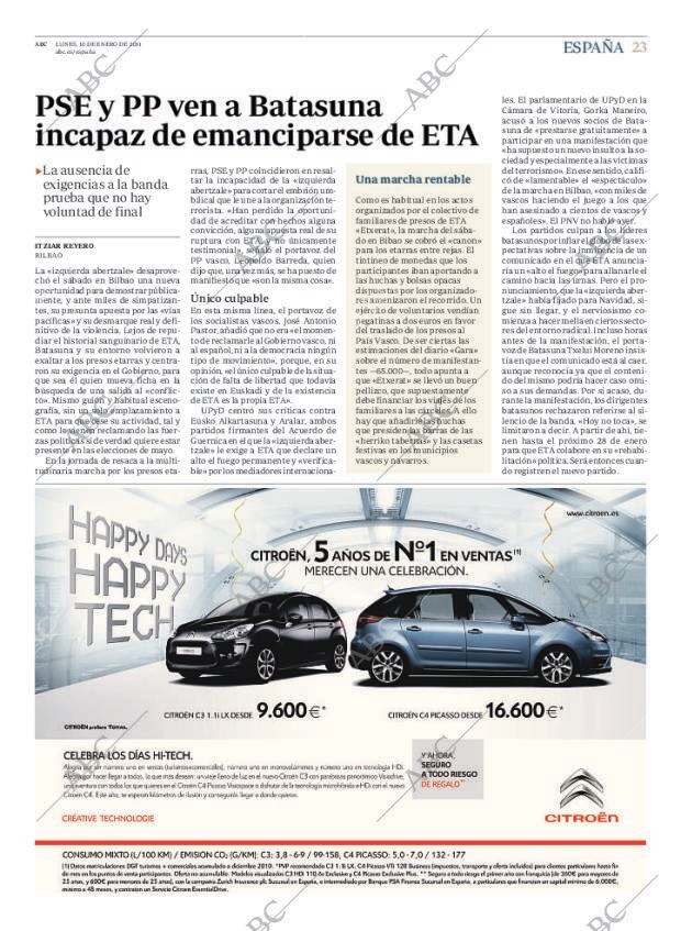 ABC MADRID 10-01-2011 página 23