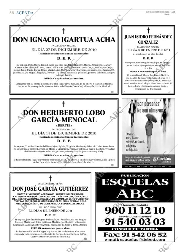 ABC MADRID 10-01-2011 página 56
