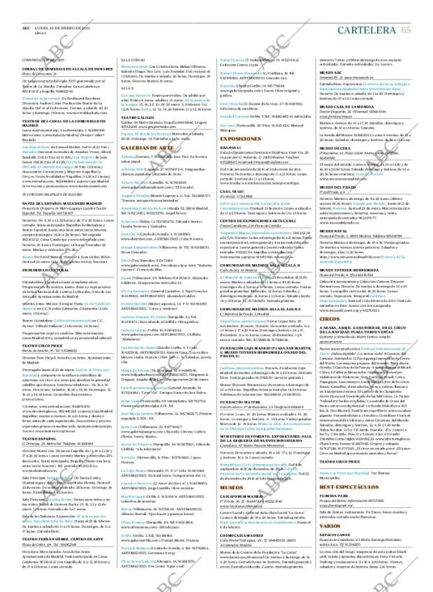 ABC MADRID 10-01-2011 página 65