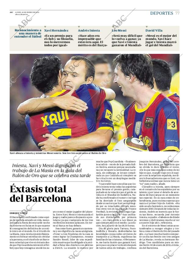ABC MADRID 10-01-2011 página 77