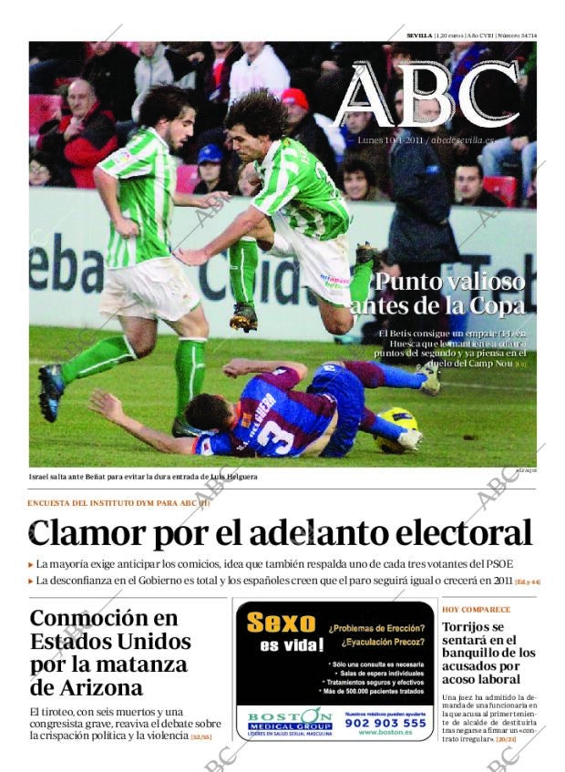 ABC SEVILLA 10-01-2011 página 1