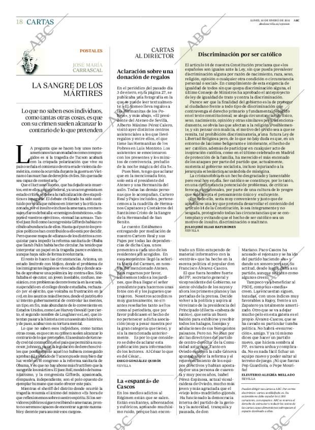 ABC SEVILLA 10-01-2011 página 18