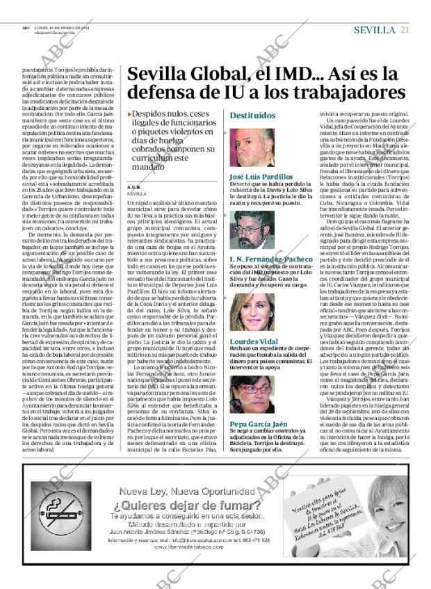 ABC SEVILLA 10-01-2011 página 21