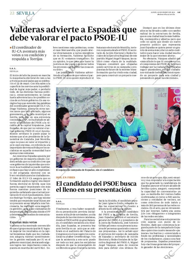ABC SEVILLA 10-01-2011 página 22