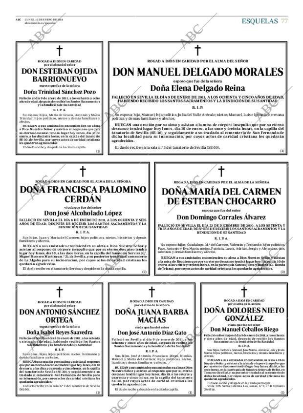 ABC SEVILLA 10-01-2011 página 77