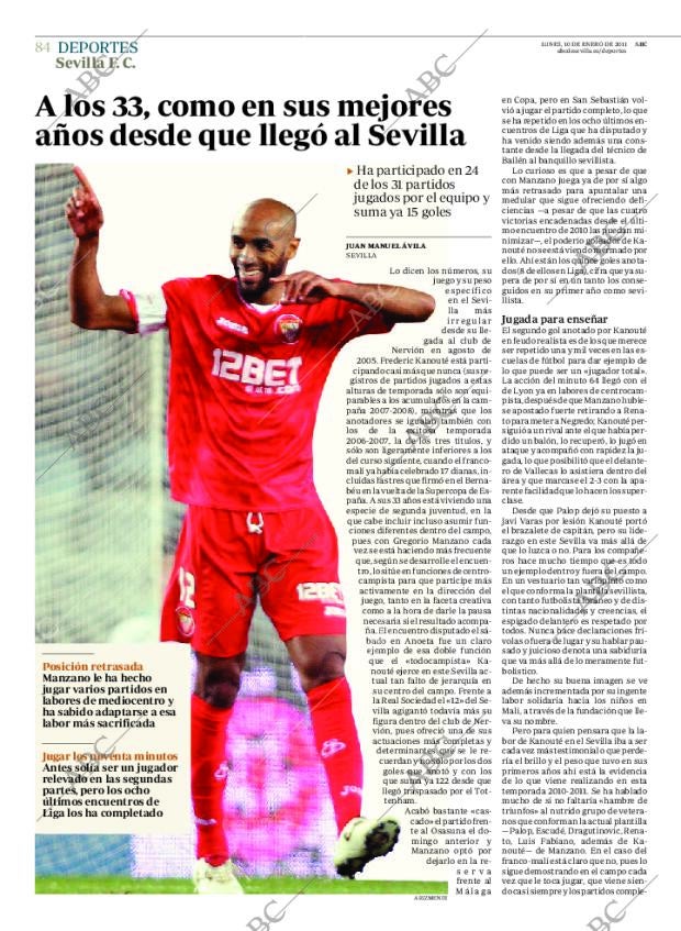 ABC SEVILLA 10-01-2011 página 84