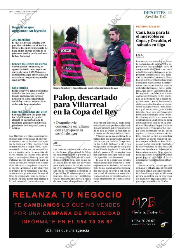 ABC SEVILLA 10-01-2011 página 85