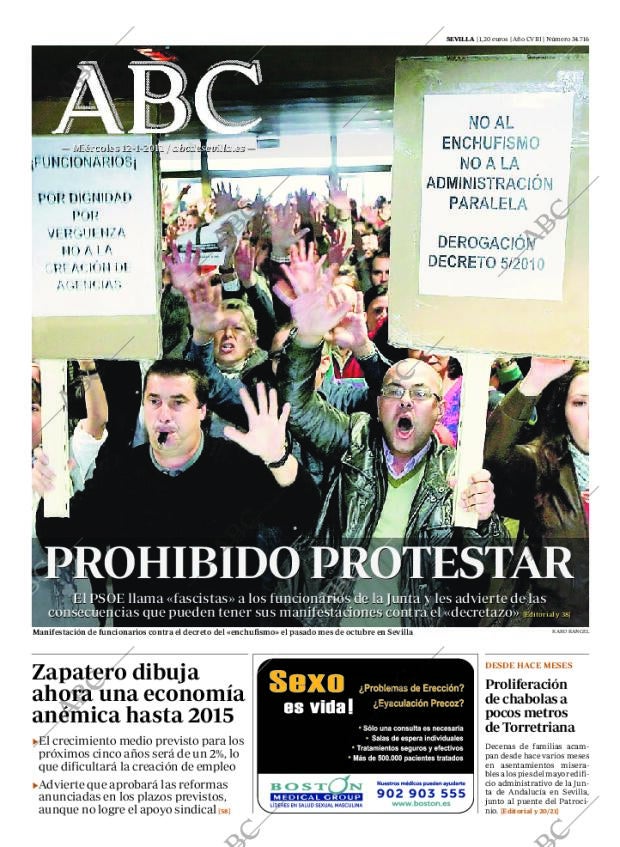 ABC SEVILLA 12-01-2011 página 1