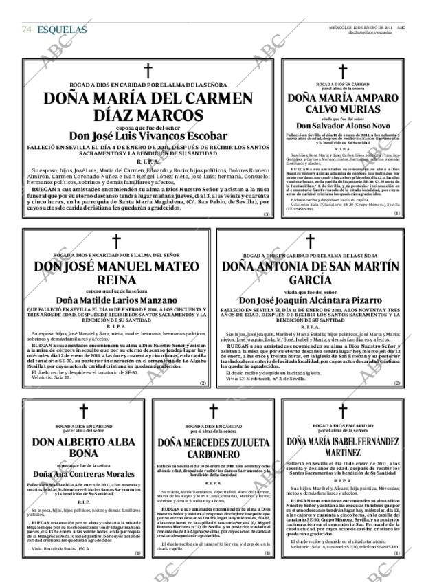 ABC SEVILLA 12-01-2011 página 74