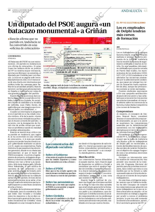 ABC SEVILLA 13-01-2011 página 43