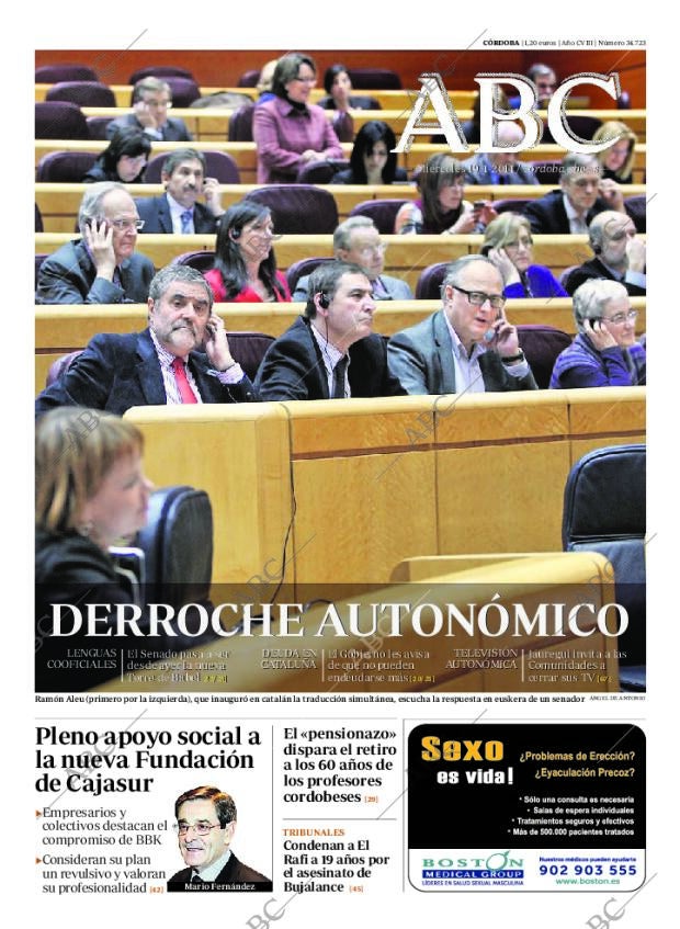 ABC CORDOBA 19-01-2011 página 1