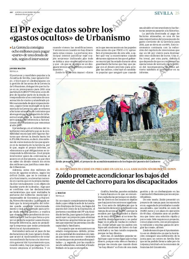ABC SEVILLA 20-01-2011 página 25