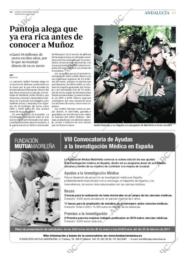 ABC SEVILLA 20-01-2011 página 43