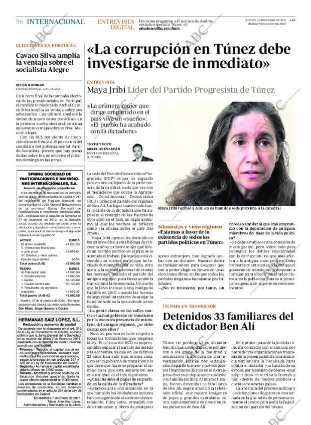 ABC SEVILLA 20-01-2011 página 56