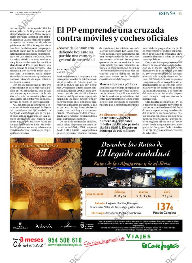 ABC SEVILLA 21-01-2011 página 45