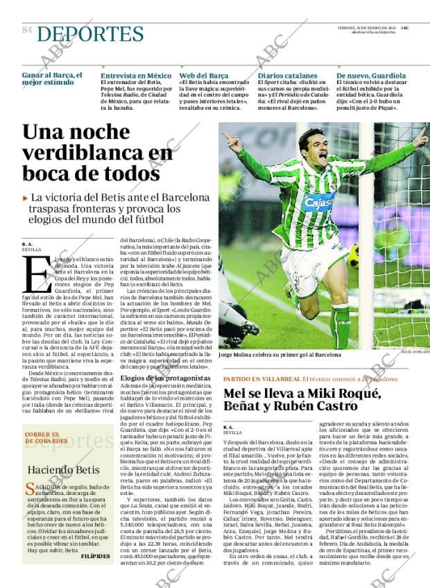 ABC SEVILLA 21-01-2011 página 84