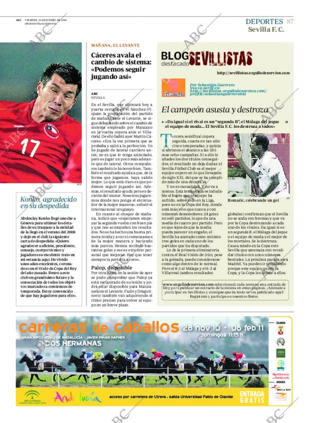 ABC SEVILLA 21-01-2011 página 87