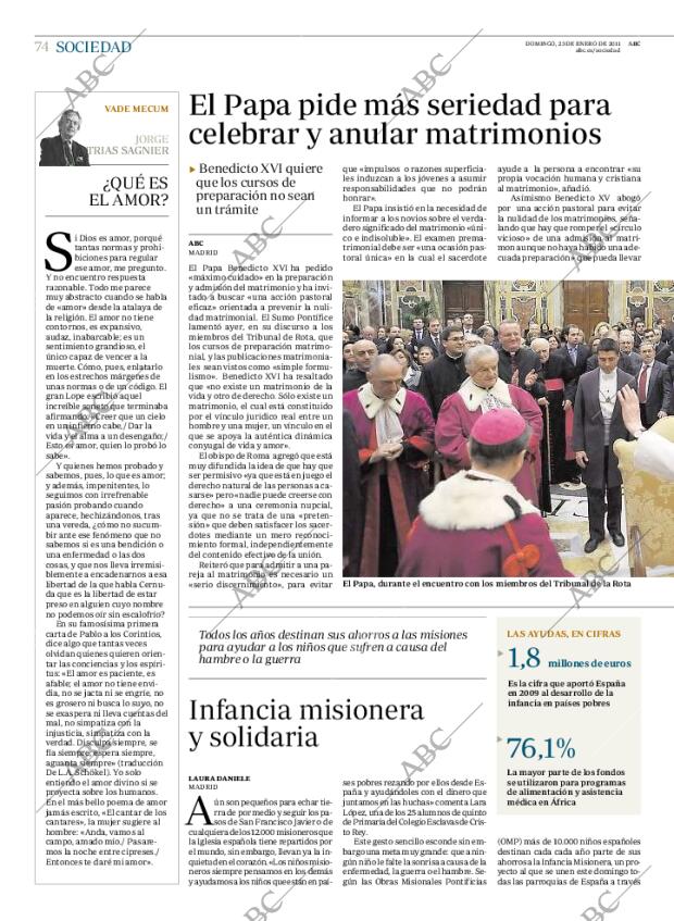 ABC MADRID 23-01-2011 página 74