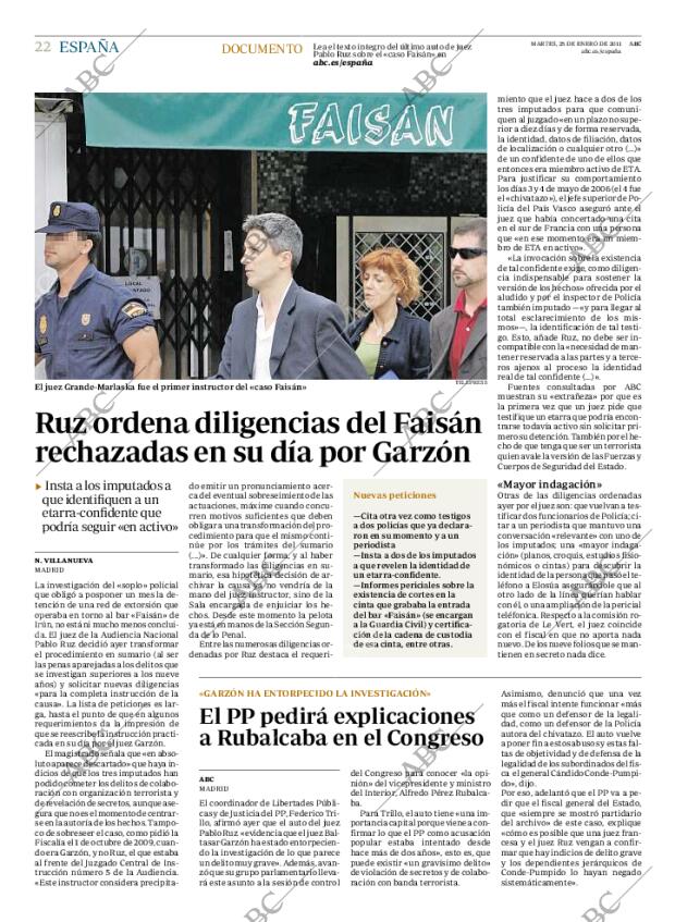 ABC MADRID 25-01-2011 página 22