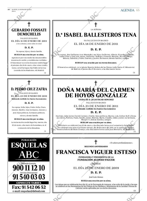 ABC MADRID 25-01-2011 página 65