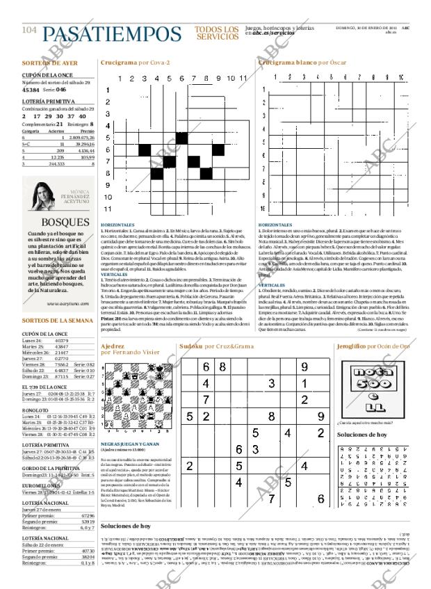 ABC MADRID 30-01-2011 página 104