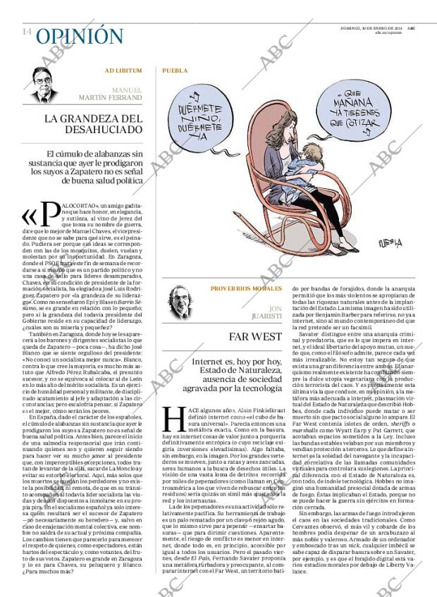 ABC MADRID 30-01-2011 página 14