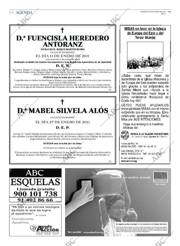 ABC MADRID 30-01-2011 página 84