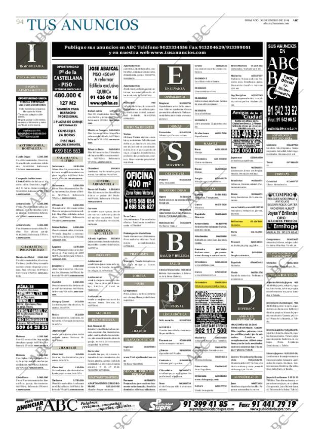 ABC MADRID 30-01-2011 página 94
